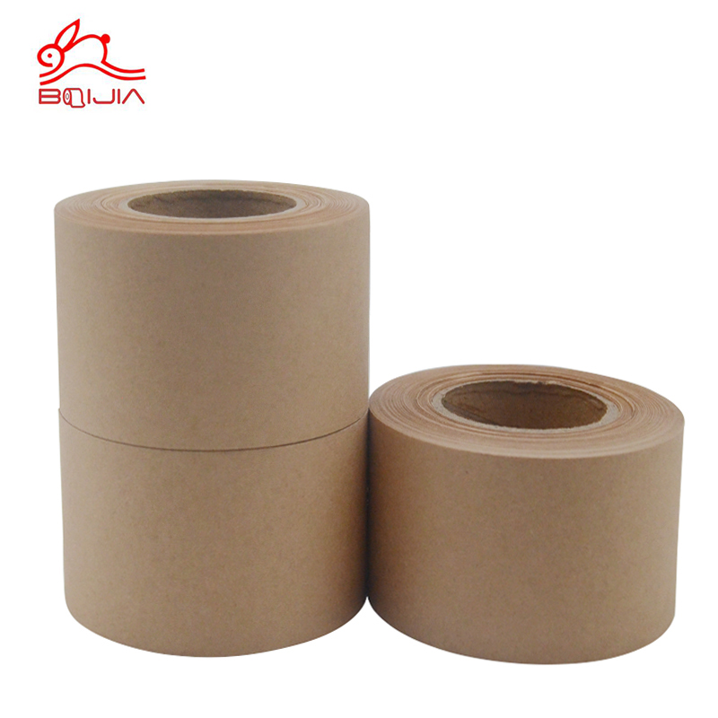 Factory Custom Eco-friendly Degradable Brown Paper Packing Tape Craft Paper Tape